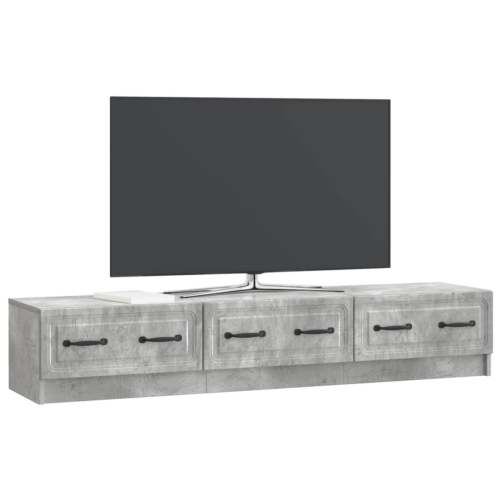Betongrau TV-Schrank, 147 cm