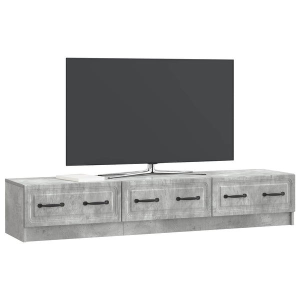 Betongrau TV-Schrank, 147 cm