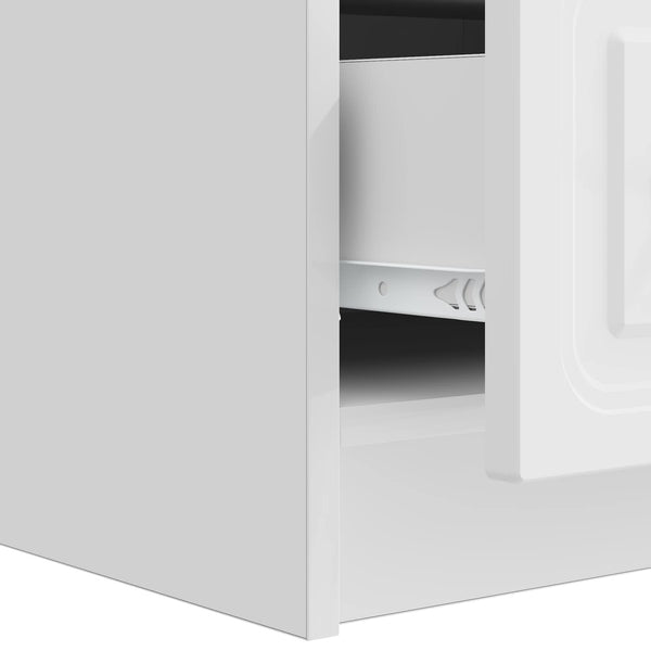 TV-Schrank Hochglanz Weiß 147 cm