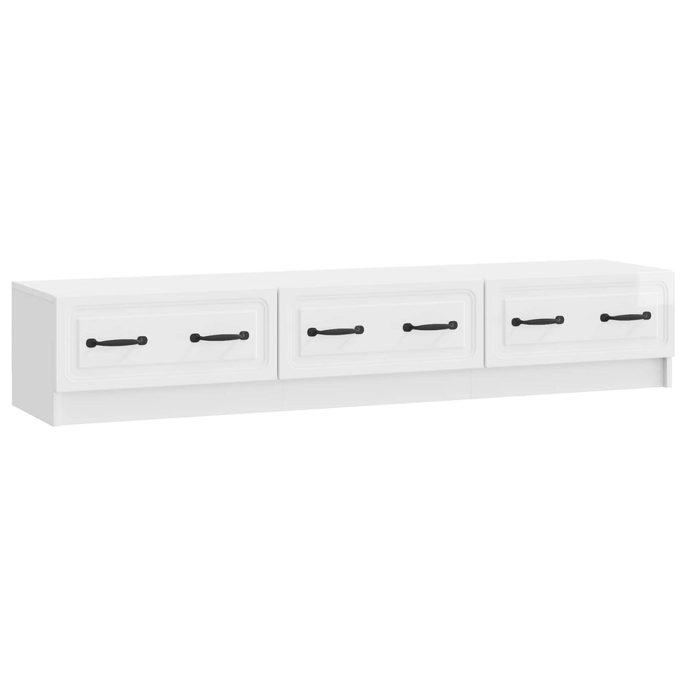 TV-Schrank Hochglanz Weiß 147 cm