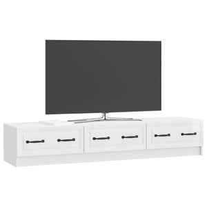 TV-Schrank Hochglanz Weiß 147 cm
