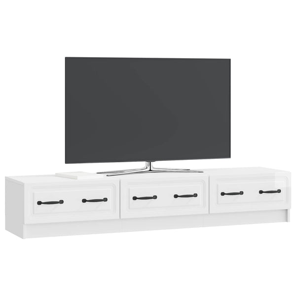 TV-Schrank Hochglanz Weiß 147 cm