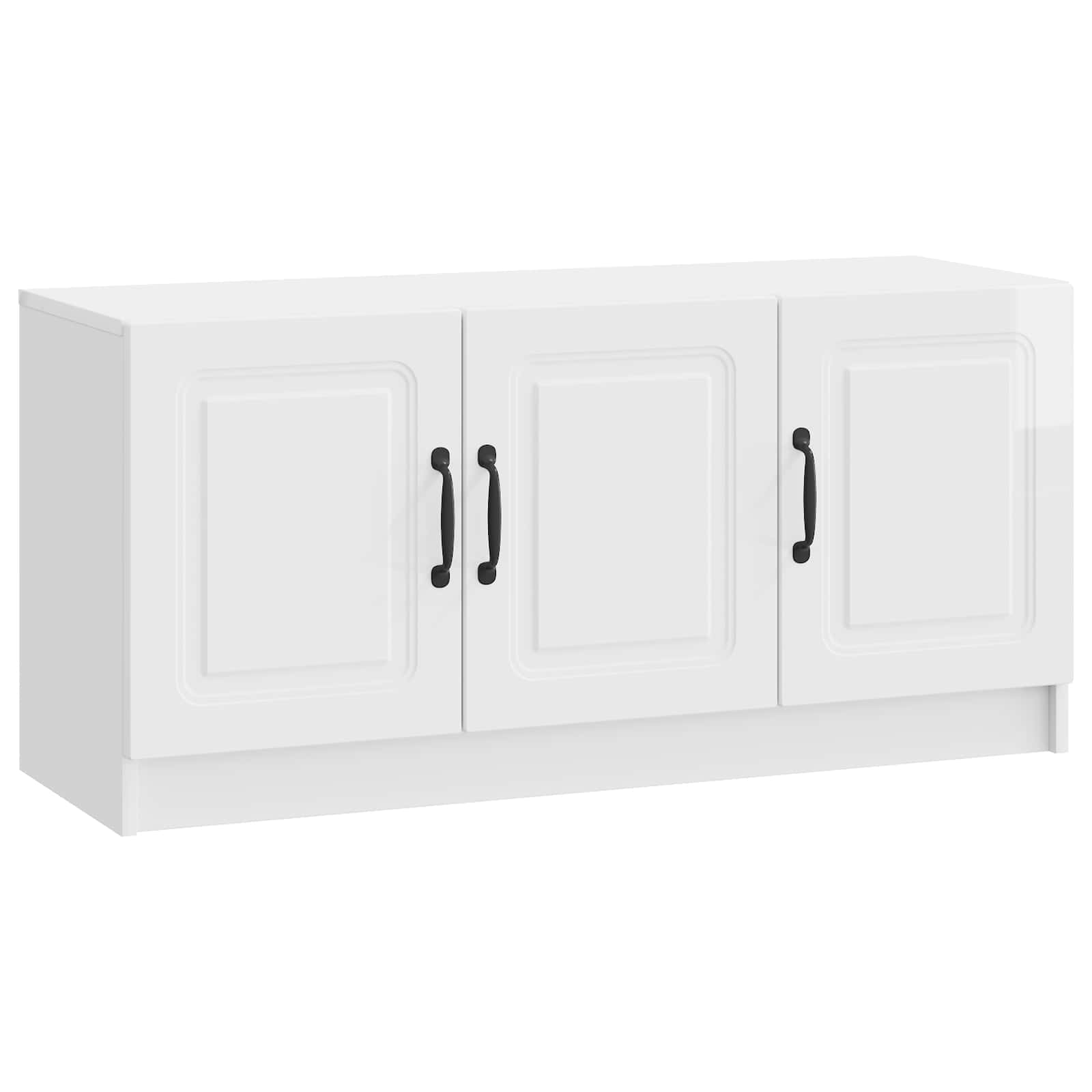 TV-Schrank Weiß Hochglanz, 99 cm