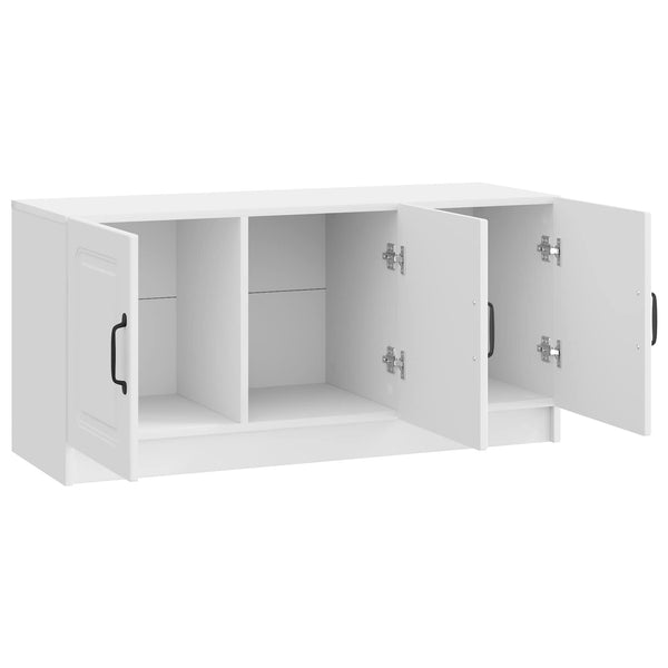 TV-Schrank Weiß Hochglanz, 99 cm