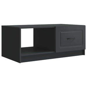Schwarzer Couchtisch Holzwerkstoff 90x50 cm