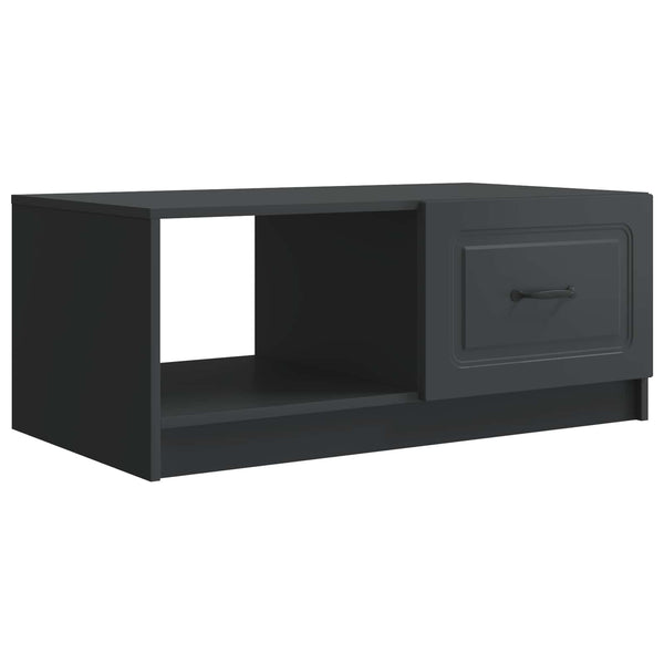 Schwarzer Couchtisch Holzwerkstoff 90x50 cm