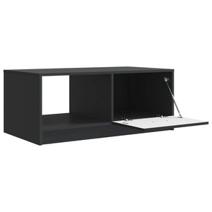 Schwarzer Couchtisch Holzwerkstoff 90x50 cm