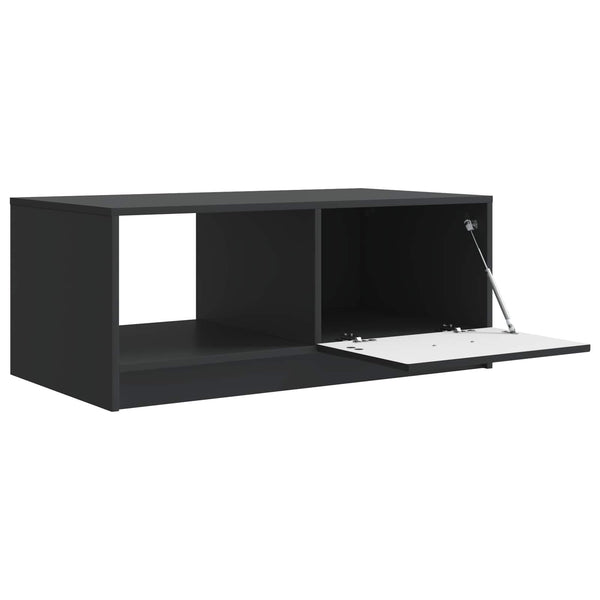 Schwarzer Couchtisch Holzwerkstoff 90x50 cm