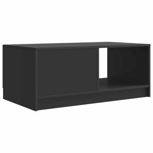 Schwarzer Couchtisch Holzwerkstoff 90x50 cm