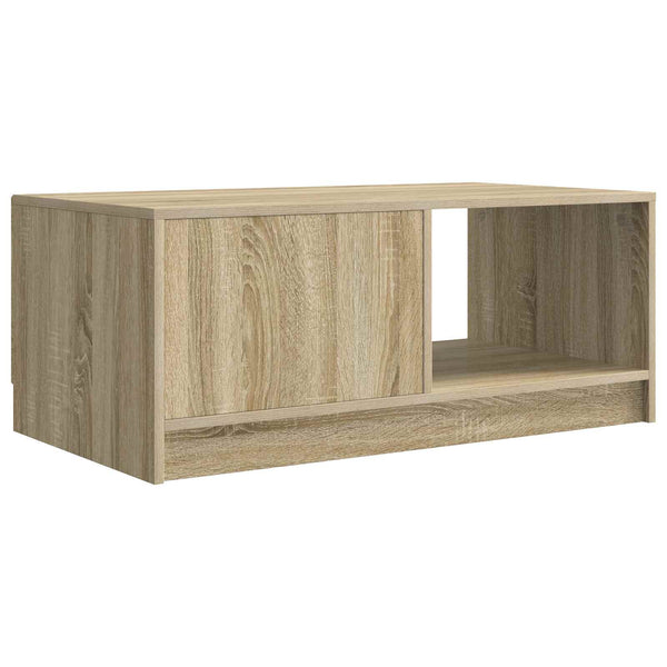 vidaXL Table basse chêne Sonoma 90 x 50 x 37 cm, bois d'ingénierie