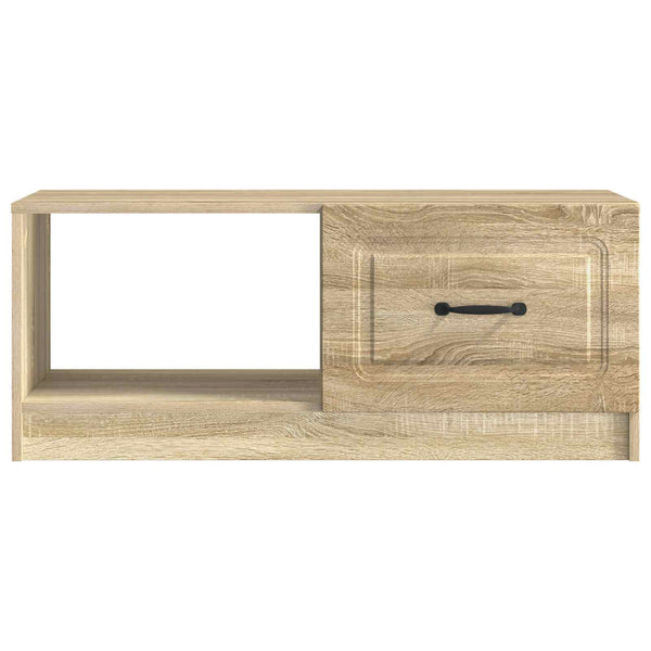 vidaXL Table basse chêne Sonoma 90 x 50 x 37 cm, bois d'ingénierie