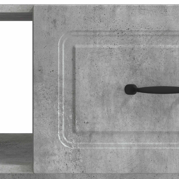 Betongrauer Couchtisch 90x50 cm