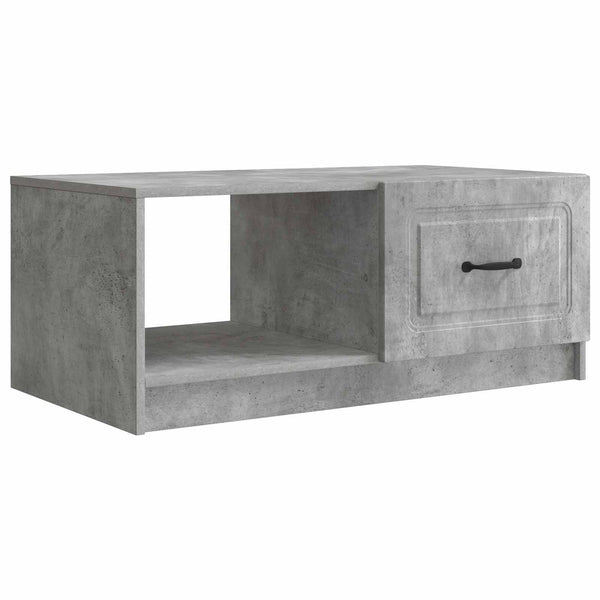 Betongrauer Couchtisch 90x50 cm