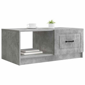 Betongrauer Couchtisch 90x50 cm