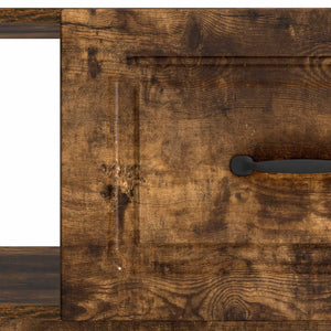 vidaXL Table basse en chêne fumé 90 x 50 x 37 cm Bois d'ingénierie