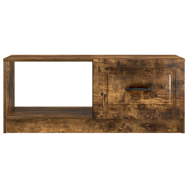 vidaXL Table basse en chêne fumé 90 x 50 x 37 cm Bois d'ingénierie