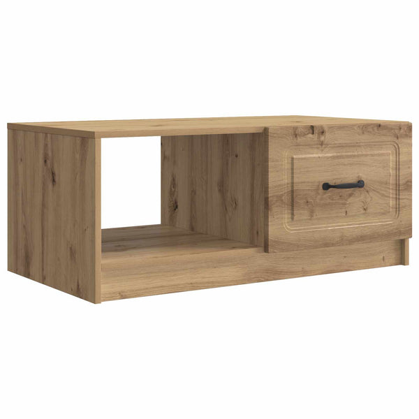 vidaXL Table basse chêne artisan 90 x 50 x 37 cm aggloméré