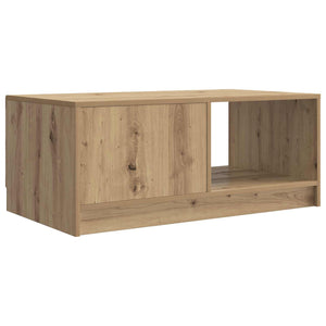vidaXL Table basse chêne artisan 90 x 50 x 37 cm aggloméré