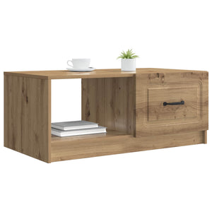 vidaXL Table basse chêne artisan 90 x 50 x 37 cm aggloméré