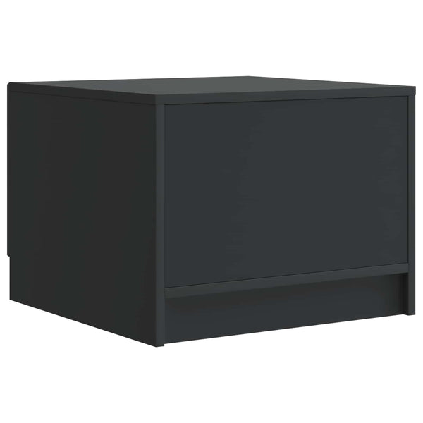 Schwarzer Couchtisch mit Schublade