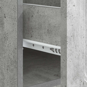 Betongrau Couchtisch Holzwerkstoff 49x50x37cm