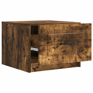 vidaXL Table basse Chêne fumé 49 x 50 x 37 cm Bois d'ingénierie