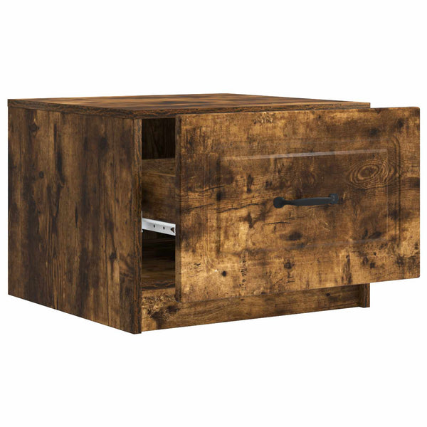vidaXL Table basse Chêne fumé 49 x 50 x 37 cm Bois d'ingénierie
