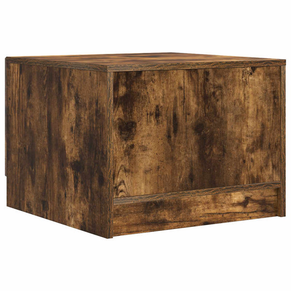 vidaXL Table basse Chêne fumé 49 x 50 x 37 cm Bois d'ingénierie