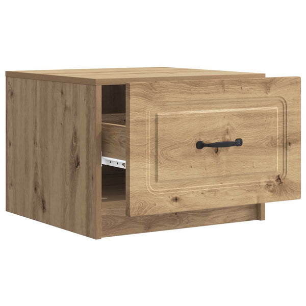 vidaXL Table basse chêne artisanal 49 x 50 x 37 cm Bois d'ingénierie