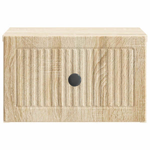 vidaXL Table de chevet murale 2 pcs chêne sonoma 33 x 34,5 x 20 cm