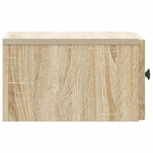vidaXL Table de chevet murale 2 pcs chêne sonoma 33 x 34,5 x 20 cm
