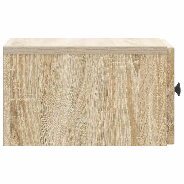 vidaXL Table de chevet murale 2 pcs chêne sonoma 33 x 34,5 x 20 cm