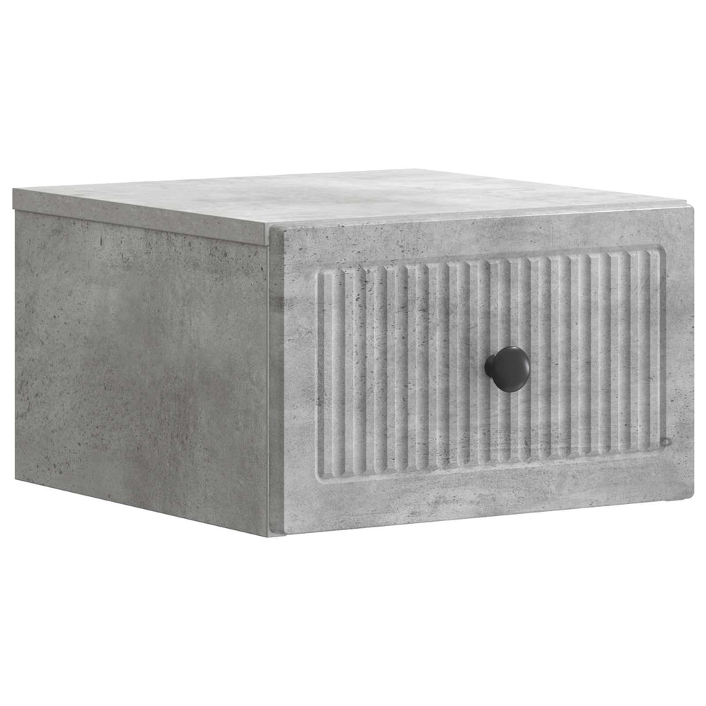 Wand Nachttisch Betongrau 33x34,5x20cm