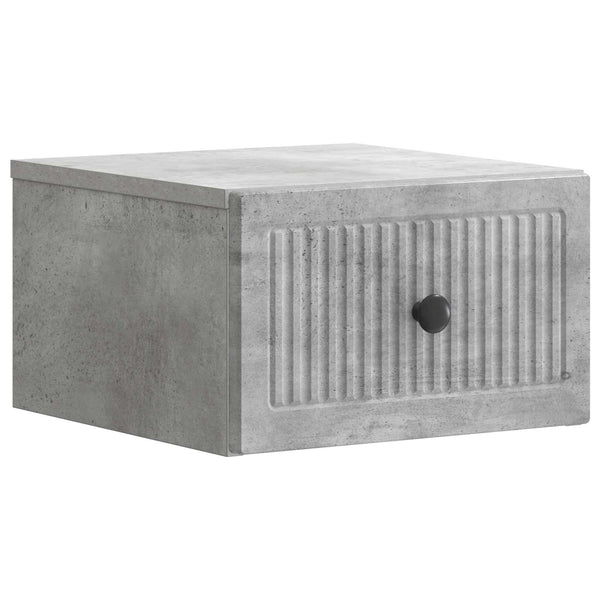 Wand Nachttisch Betongrau 33x34,5x20cm