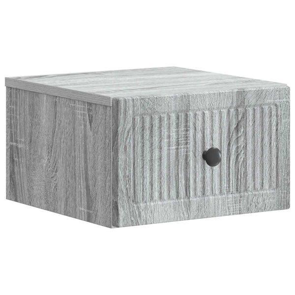 Wand-Nachttisch Grau Sonoma 2er-Set