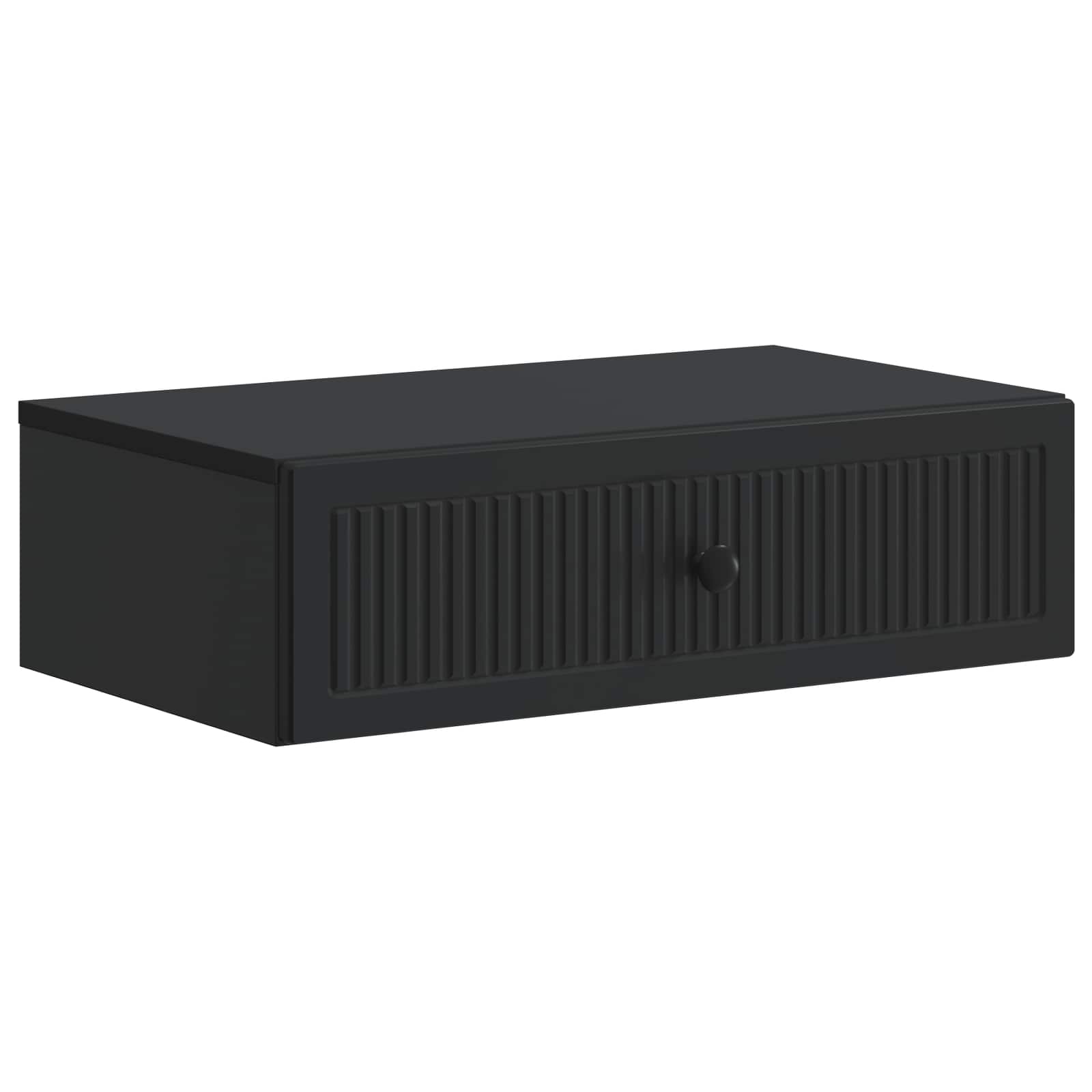 Wand-Beistelltisch Schwarz 59x34,5x17cm