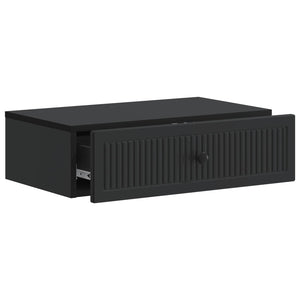 Wand-Beistelltisch Schwarz 59x34,5x17cm