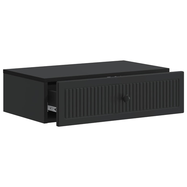 Wand-Beistelltisch Schwarz 59x34,5x17cm