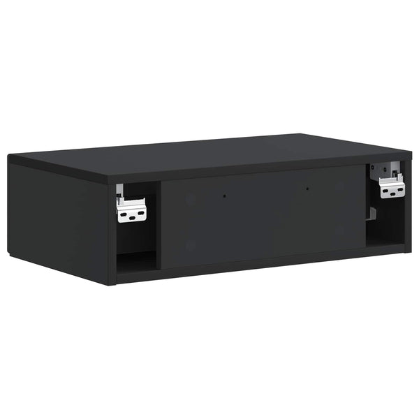 Wand-Beistelltisch Schwarz 59x34,5x17cm