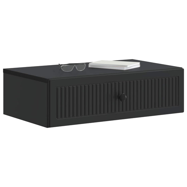 Wand-Beistelltisch Schwarz 59x34,5x17cm