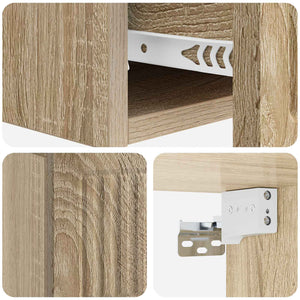 Wand-Beistelltisch Sonoma-Eiche 59cm