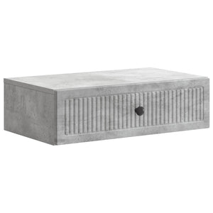 Wand-Nachttisch Betongrau 59x34,5x17 cm