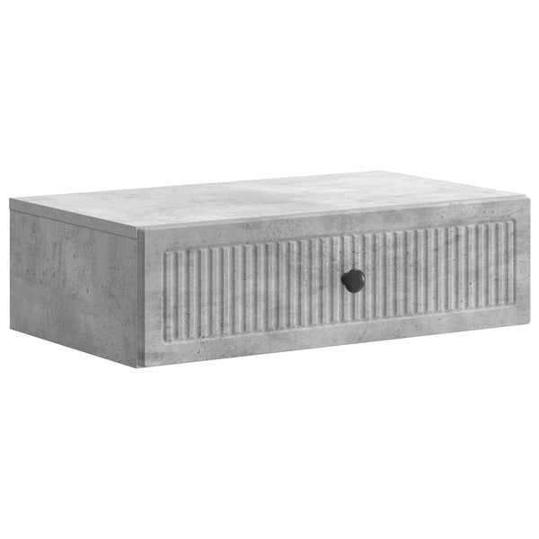 Wand-Nachttisch Betongrau 59x34,5x17 cm