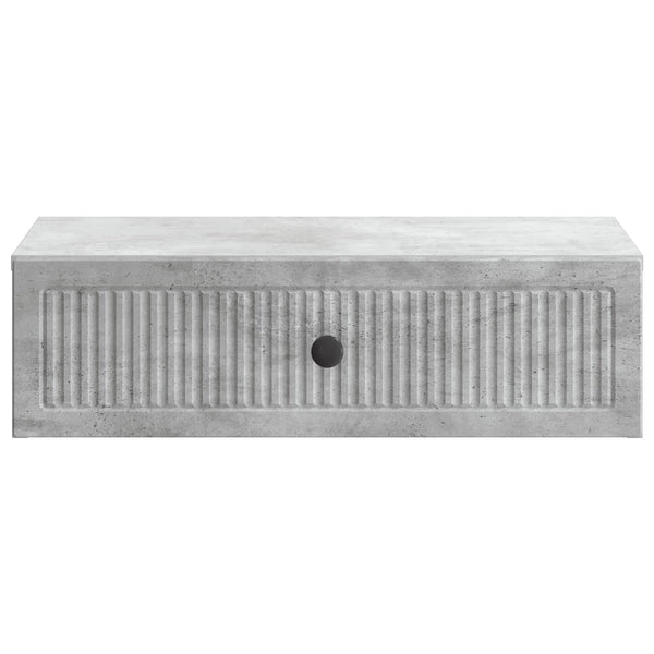 Wand-Nachttisch Betongrau 59x34,5x17 cm