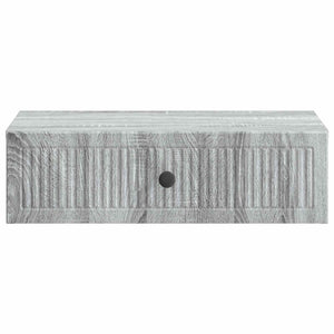 Wand-Beistelltisch Grau Sonoma 59x34,5x17 cm