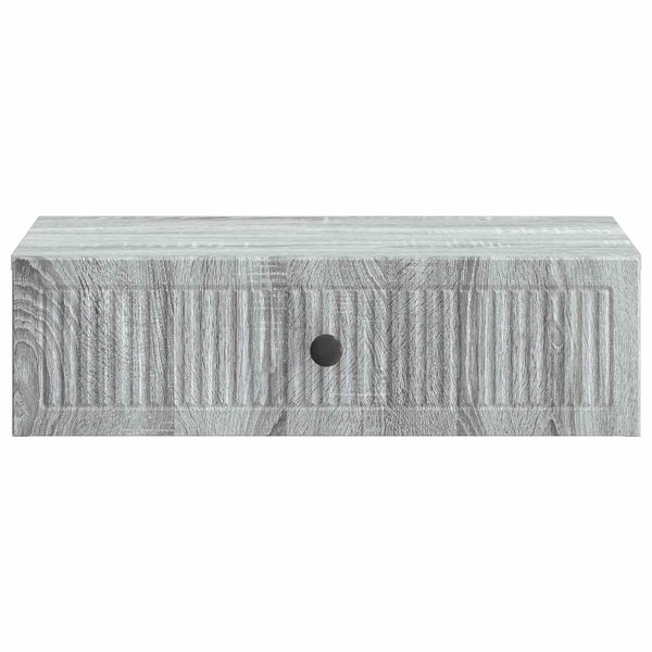 Wand-Beistelltisch Grau Sonoma 59x34,5x17 cm