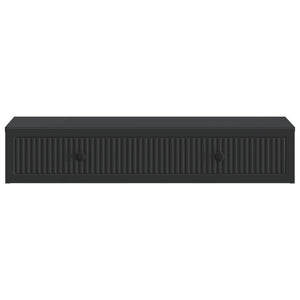 Wandmontierter Nachttisch Schwarz 87,5 cm