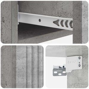 Wand-Beistelltisch Betongrau 87,5cm