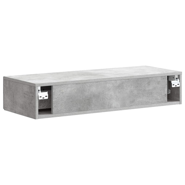 Wand-Beistelltisch Betongrau 87,5cm