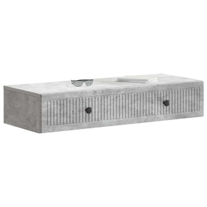 Wand-Beistelltisch Betongrau 87,5cm